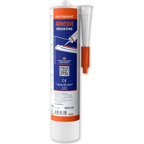 Montagekleber für Stuckprofile Profhome G06M290 starker wasserbasierter Acrylkleber für Innenmontage weiß 290 ml