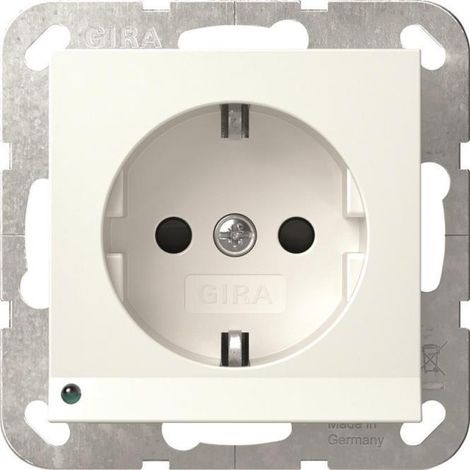 Gira 417003 presa elettrica bianca con LED di orientamento