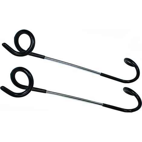 Lot de 2 Crochets de Camping, lanternes, Lampes, poteaux de Tente, Crochets à Suspendre pour pêche, Camping, Voyage, Aventure, Noir (1/5)