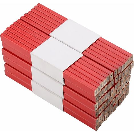 Set of 72 crayons of charpentier octogonaux of 175 mm, crayons of construction characters, tool of marking for the work of the wood (1/5)