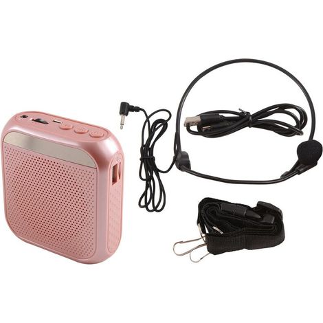 Amplificador de voz, altavoz para guías turísticos con batería recargable de 2200 mAh. (1/2)