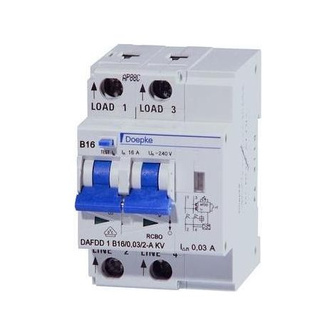 Doepke FI/LS Schalter weiß 16A 240V 30mA (1/5)