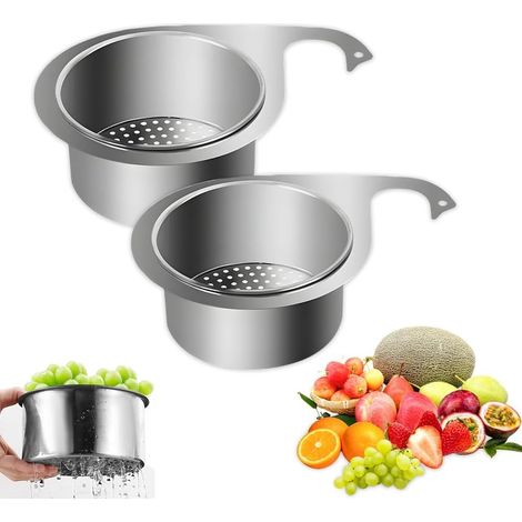 Cesta escurridora de acero inoxidable con forma de cisne para fregadero, cesta escurridora colgante con forma de cisne para grifo, filtro multifuncional para residuos de cocina. (1/5)