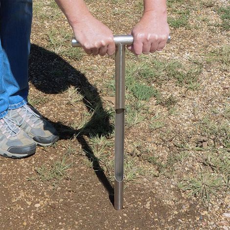 Outils d'analyse de sol hydrauliques Cours Échantillonneurs de sol Accessoires d'échantillonnage de sol en acier inoxydable 304 Échantillonneurs d'analyse de sol Entretien des plantes Outils (1/4)