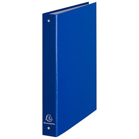 Classeur 4 anneaux carton plastifié dos 3,5 cm bleu (1/5)