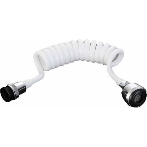 Tuyau De Rallonge De Robinet,Rallonge De Robinet De Cuisine RéTractable Tuyau De PulvéRisation D'éVier Portatif Buse Connecteur De Robinet Long Raccords De Cuisine à Domicile (30cm - 140cm) (1/5)