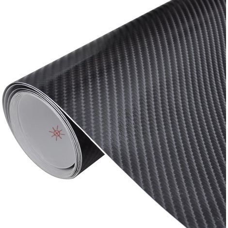 Lámina para coches 4D negro 100x150 cm vidaXL