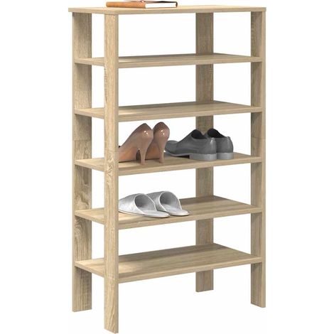 Schuhregal Sonoma-Eiche 61x32x105 cm Holzwerkstoff