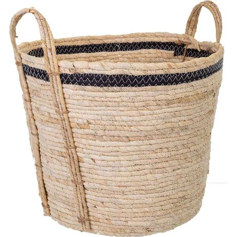 Capazo de fibra natural marrón 36x36x30 (1/5)