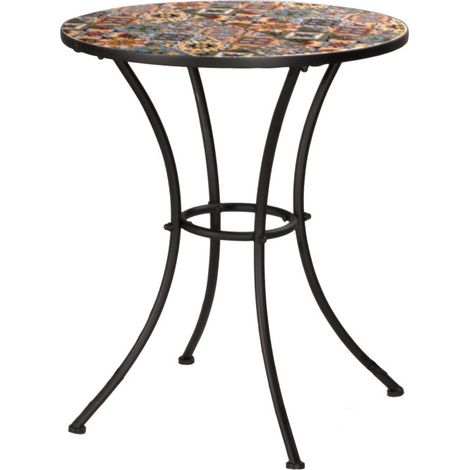 Runder Mosaikblumentisch - Ø 60 cm/H. 75 cm (1/2)