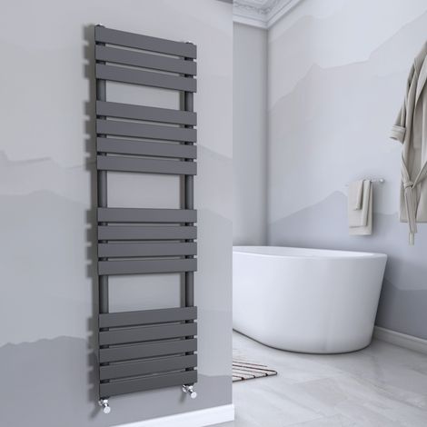 WarmeHaus Sand Grey Flat Panel Heated Towel Rail 1600x450mm (1/6)