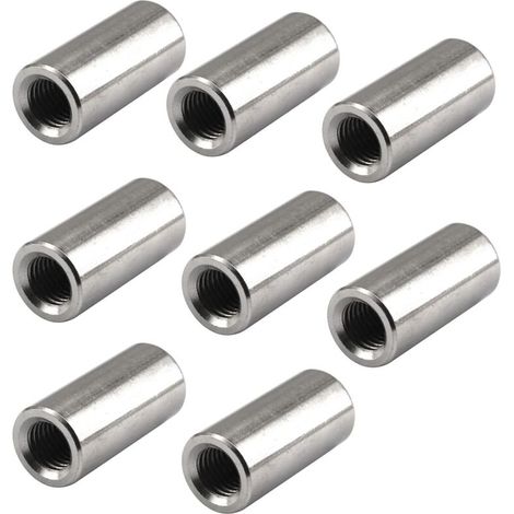 (Lot de 8) M14 20x30 écrous ronds en acier inoxydable 304 Écrous à douille longue tige