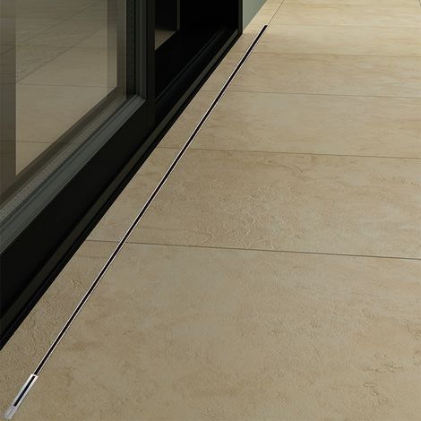 entwässerungssystem inox schlitzboden line 2ds rinne schlitzboden keramik l2000 sp14 einbau bodenbündig