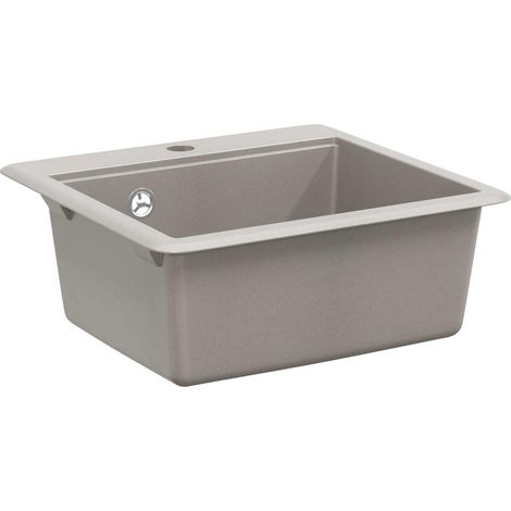 Waschbecken Grau 470 x 440 mm Granit