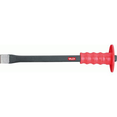 Scalpello piatto 300 mm. con protezione 1462964 VALEX (1/3)