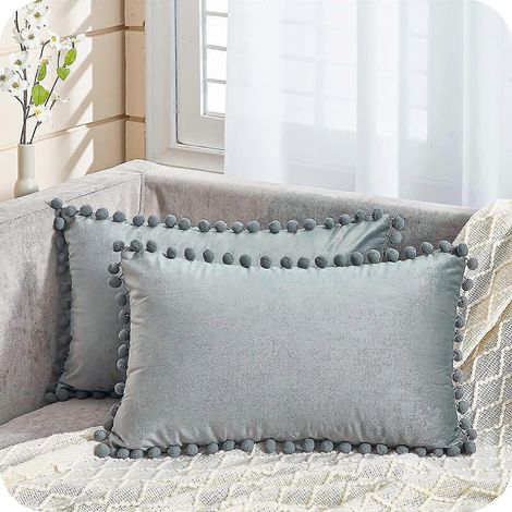 Housses de coussin décoratives 45x45cm, style années 70, pour canapé et décoration intérieure. (1/5)