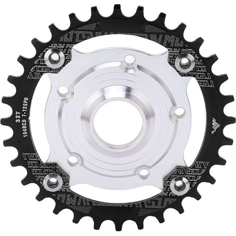 Adaptateur 104 BCD 32T pour moteur Tongsheng - Couronne 32 dents, kit de conversion noir pour moteurs mid-drive (1/5)
