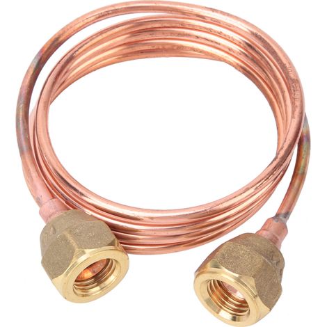 Tube capillaire souple en cuivre 2,8 mm G1/4" pour pièces de réfrigération (900 mm) (1/5)