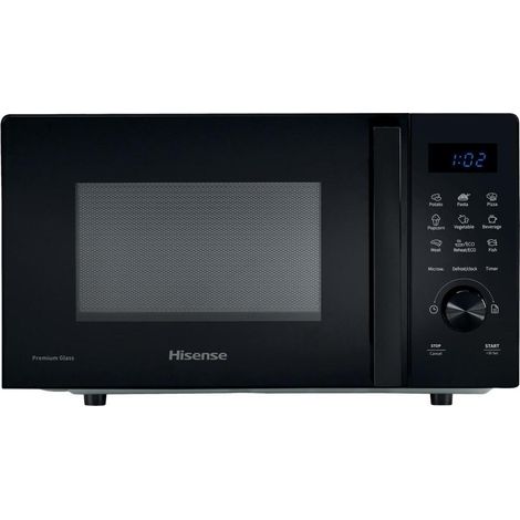 Hisense H20MOBSD1H Forno a Microonde Solo 20 L 700W 9 Programmi Rivestimento Ceramica colore Nero (1/6)