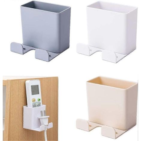 Boîtes de rangement, support mural pour téléphone portable, support pour télécommande (3 pièces) / pour téléphone portable (1/5)