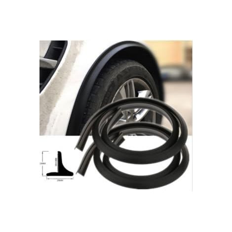 MASO Lot de 2 garde-boue latéraux universels avec outil d'alignement pour voiture et camion, 2,2 cm x 2 cm, noir (1/5)