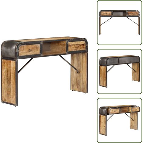 Sideboard 120x30x75 cm Massivholz Mango - Massivholzmöbel - Mangoholz Sideboard - Vintage Sideboard - Wohnzimmermöbel - Wohnwand (1/5)