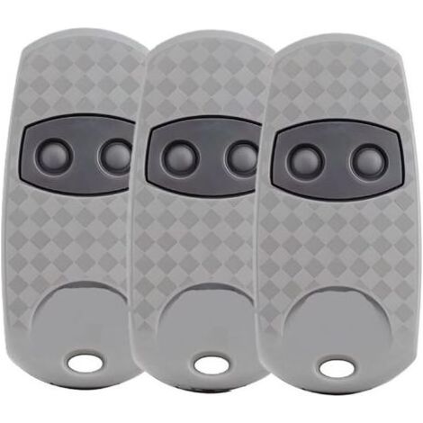 Lot de 3 Télécommandes CAME TOP-432EE 433.92MHz pour Portail et Garage Compatible TOP432A/432M/432S