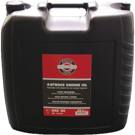 Huile moteur pour tondeuses à gazon et tracteurs 4T Briggs & Stratton SAE30 25L
