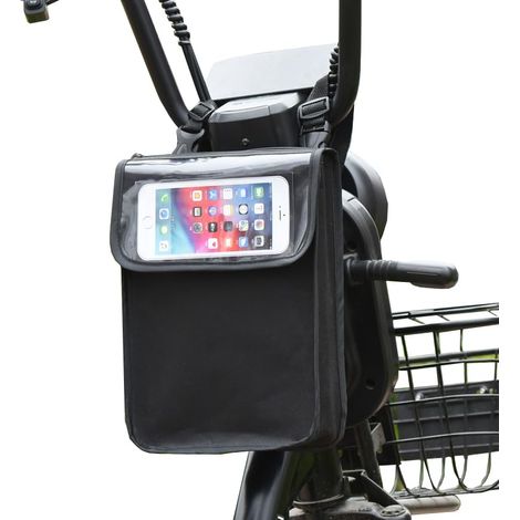 Sacoche de guidon pour trottinette électrique – Sac de rangement grande capacité avec poche étanche pour téléphone. (1/5)
