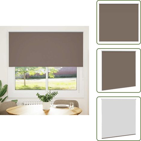 vidaXL Store enrouleur occultant café 160x130cm largeur du tissu (1/5)