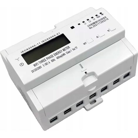 Contatore/controllore Wi-Fi trifase da 65 A (1/5)