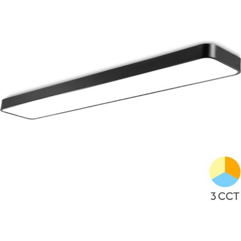 Plafonnier LED Décoratif 45W 3en1 4650lm Noir (1/5)