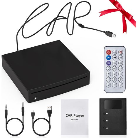 Lecteur CD pour Voiture avec Interface USB 2.0, Lecteur CD/DVD Voiture Externe Portable Universel, Ordinateur, Lecteur Externe TV, Compatible avec La Radio De Voiture (1/5)