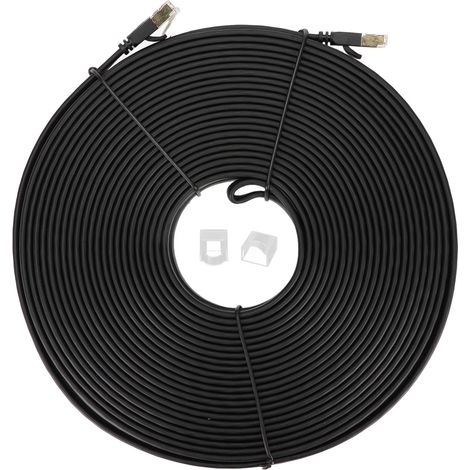 Câble Ethernet Cat8 2000MHz 40Gbps Grande Vitesse 20Mètres Câble Internet pour PC pour PS5 pour PS4 pour PS3 pour Xbox (1/5)
