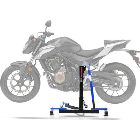 Bequille d'atelier Centrale CS Power Evo pour Honda CB 500 F 19-23 bleu