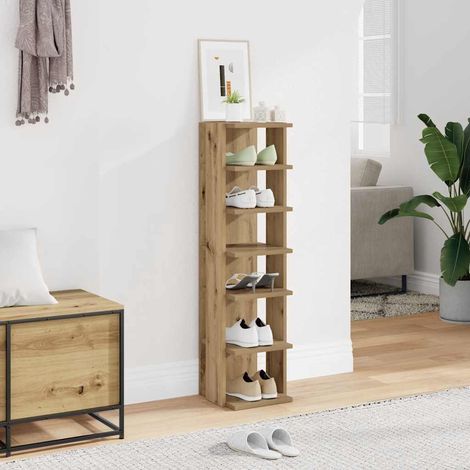 Schuhschrank Artisan-Eiche 28x27x102 cm Holzwerkstoff