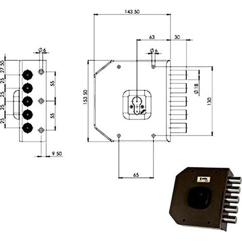 Serrure Sic.Semplice Sx Cil. G451 Moia