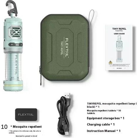 (Blue-Tiny Repel-S) Tiny Repel S Répulsif anti-moustiques 2 en 1 sans fil et portable pour le camping, la pêche, la randonnée et les tentes (1/4)