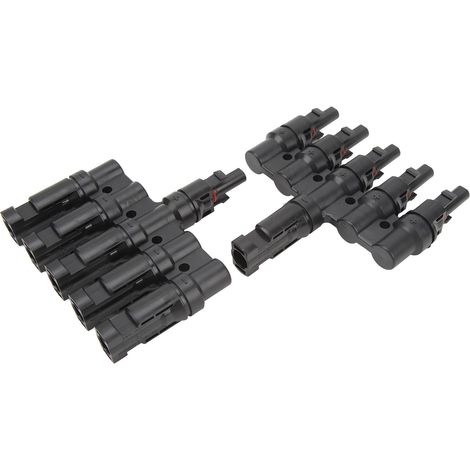 Solar-Splitter T-Form 1 auf 5 PPO IP67 wasserdichte Steckdose Solarpanel-Stromversorgung Sicherheitsschutz (1/5)
