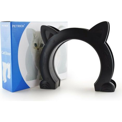 Chatière pour porte intérieure porte intérieure pour chat Porte pour animaux de compagnie contrôlable à double entrée et sortie Chatières et portes manuelles (1/5)