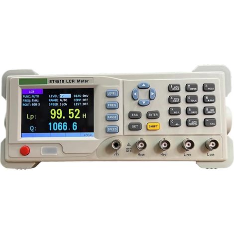 Testeur LCR de Bureau Pont numérique de Bureau ET4501 ET4502 ET4510 10 Hz 100 kHz Fréquence réglable en continu de 1 Hz(ET4510 Standard) (1/5)