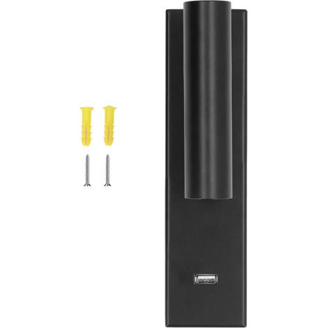 Lampada da lettura a LED da parete, lampada a LED minimalista da parete con supporto e porta USB -Crezuo