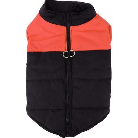 Gilet Imperméable Pour Chien En Polyester Orange Manteau Épais Avec Anneaux En D Pour Grand Chien Taille 4xl (1/5)