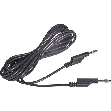 CAVO DI MISURA [ SPINA A LISTELLO 4 MM - SPINA A LISTELLO 4 MM] 5.00 M NERO VOLTCRAFT MS5/SW (1/3)