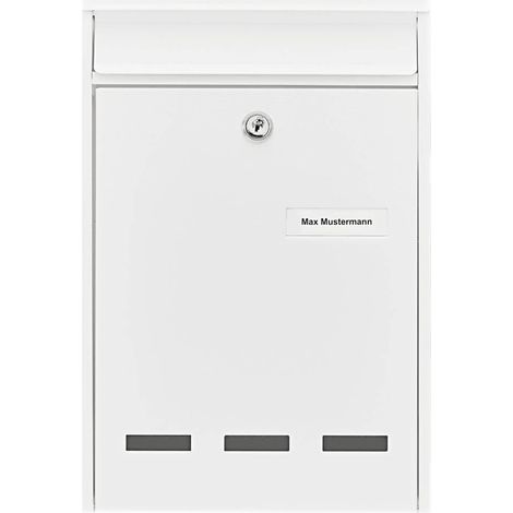 Burg Wächter 61010 POCKET 5871 W Cassetta della posta Acciaio Bianco Serratura a chiave (1/5)