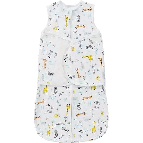 Sac De Sommeil Pour Bébé - En Coton Bio Certifié - Fermeture Éclair Bidirectionnelle - Ajustement À Trois Niveaux - Conforme À La Santé Des Hanches - 1 Pièce