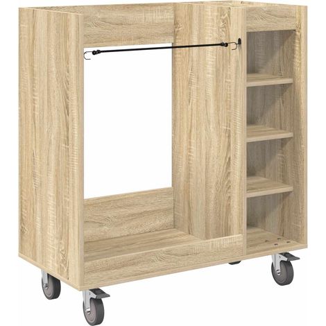 Maison Exclusive - Armadio per Golf con ruota Rovere Sonoma 90 x 45 x 98 cm