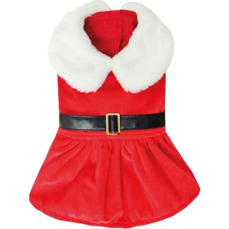 45 cm: Vestito per Natale modello Xmas Santa Girl per cani