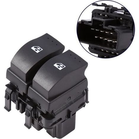Bouton Interrupteur Lève Vitre Commutateur Electrique de Contrôle de Fenêtre 10 Pins Pour Renault Clio II 2 8200 060 045 (1/3)