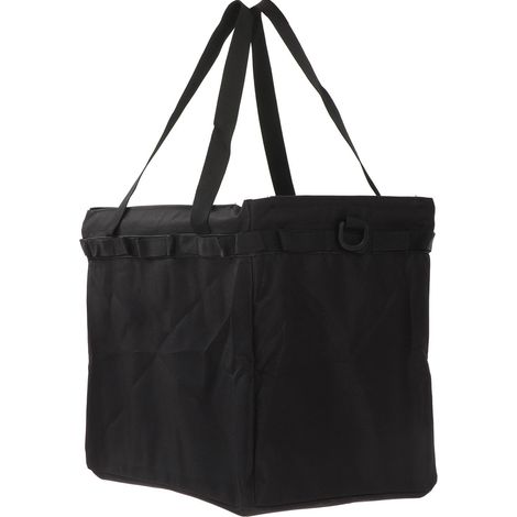 Sac de rangement extérieur pliable grande capacité multifonction pour pique-nique barbecue noir (1/5)